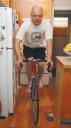 photo by Darren Stehr: he rides in his kitchen the way he rides on the sidewalk